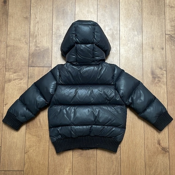 Finger In The Nose kids winter down puffer jacket coat 2/3 years black hood - Picture 7 of 12